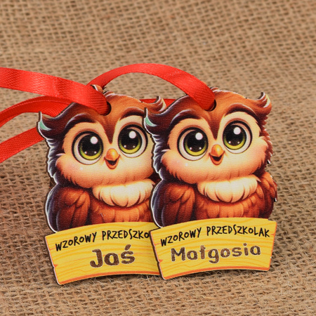 Medal Pasowanie/Dzień Przedszkolaka/Zakończenie - Imienny, Grupa Sówki