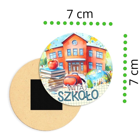 Drewniany magnes pasowanie - na lodówkę