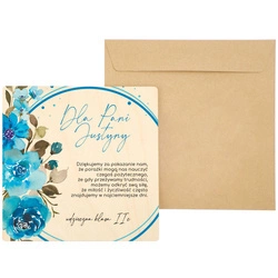 Prezent dla wychowawcy, nauczyciela - drewniana kartka