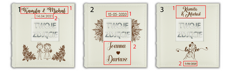Personalizowany album z ekoskóry - Prezent dla Pary Młodej 