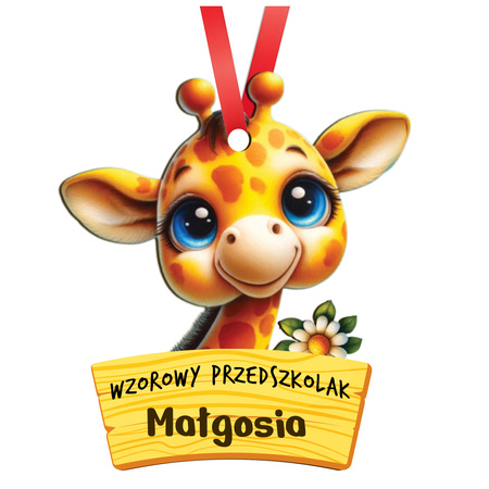 Medal Pasowanie/Dzień Przedszkolaka/Zakończenie - Imienny, Grupa Żyrafy