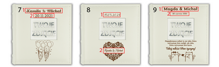 Personalizowany album z ekoskóry - Prezent dla Pary Młodej 