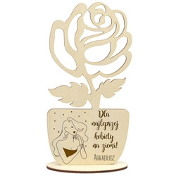 Prezent na Dzień Kobiet - Personalizowana róża