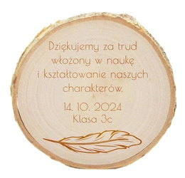 Prezent na Dzień Nauczyciela - Drewniany Magnes