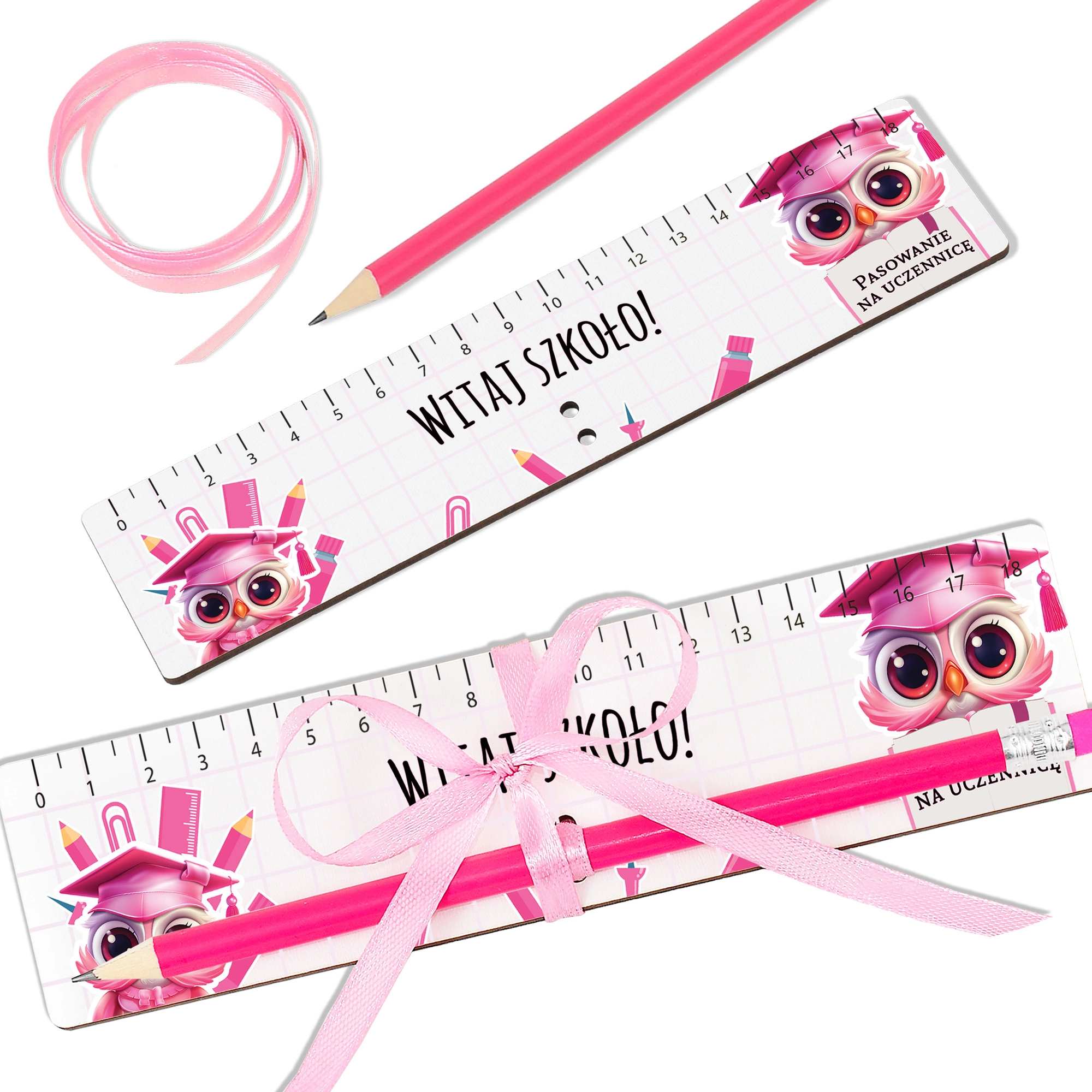 Zestaw na pasowanie ołówek + linijka