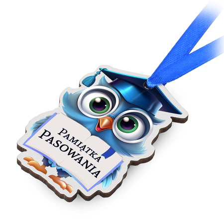 Medal na Pasowanie – Dla chłopców, sowa
