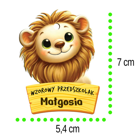 Medal Pasowanie/Dzień Przedszkolaka/Zakończenie - Imienny, Grupa Lwy