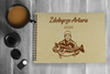 Naturalny album poziomy z personalizowaną okładką - Prezent dla Wędkarza 