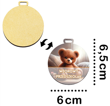 Medal Pasowanie/Dzień Przedszkolaka – Grupa Misie