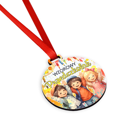 Drobny medal dla uczniów i dzieci na pasowanie