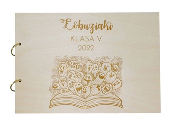 Naturalny album poziomy z personalizowaną okładką - Prezent dla Nauczyciela 