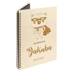 Naturalny album pionowy z personalizowaną okładką - Prezent dla Dziecka 