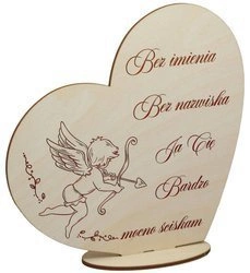 Prezent na Walentynki - Personalizowane serce