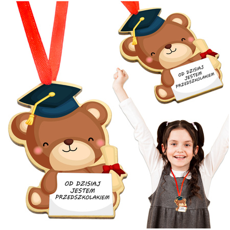 Medal Pasowanie na przedszkolaka - miś