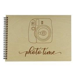 Naturalny album poziomy z personalizowaną okładką - Polaroid
