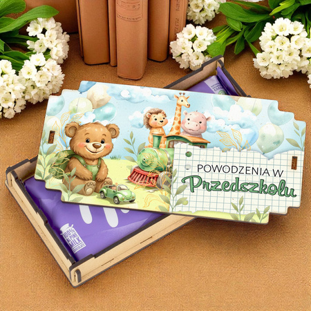 Pudełko na czekoladę – słodka pamiątka pasowania przedszkola