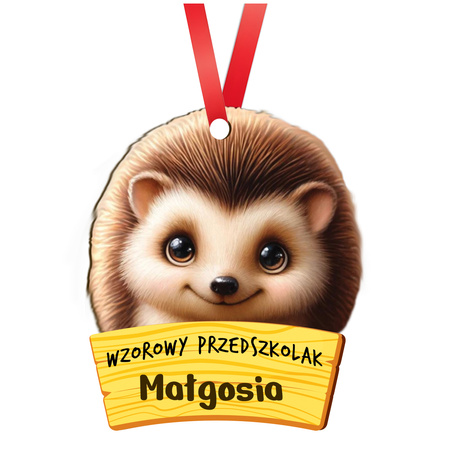 Medal Pasowanie/Dzień Przedszkolaka/Zakończenie - Imienny, Grupa Jeżyki