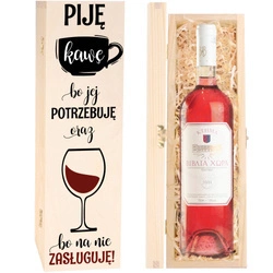 Prezent na Dzień Kobiet - Skrzynka na wino