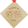 Medal na pasowanie, ślubowanie - Drewniany