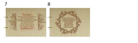 Naturalny album poziomy z personalizowaną okładką - Prezent na odejście z pracy 