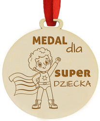 Prezent na Dzień Dziecka - Drewniany medal