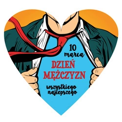 Prezent na Dzień Mężczyzn - serce magnes