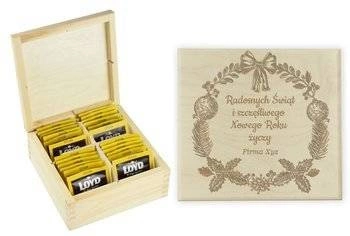 Prezent Bożonarodzeniowy dla kontrahenta, partnera biznesowego - zestaw herbat w pudełku