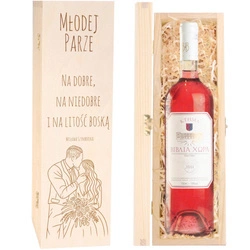 Skrzynka na wino - Prezent dla Pary Młodej
