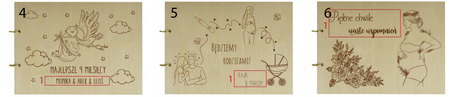 Prezent dla Kobiety w ciąży - Naturalny album poziomy