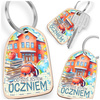 Drewniany brelok z nadrukiem – prezent dla dzieci