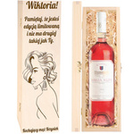 Prezent na Dzień Kobiet - Skrzynka na wino