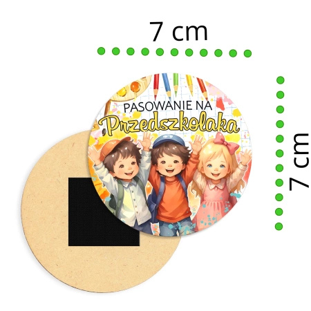 Drobne upominki dla dzieci - Magnesy z drewna