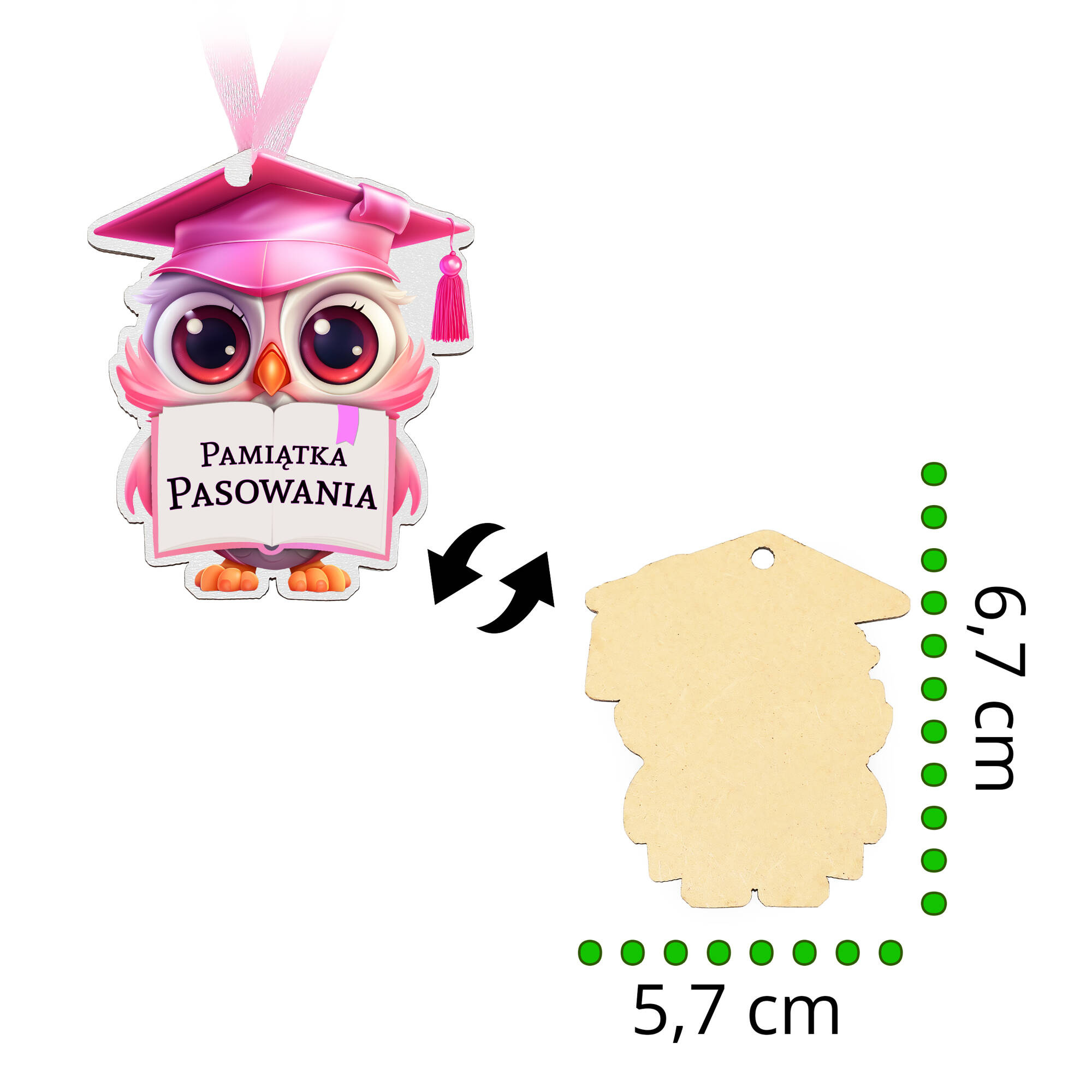 Medal pasowanie dziewczynka