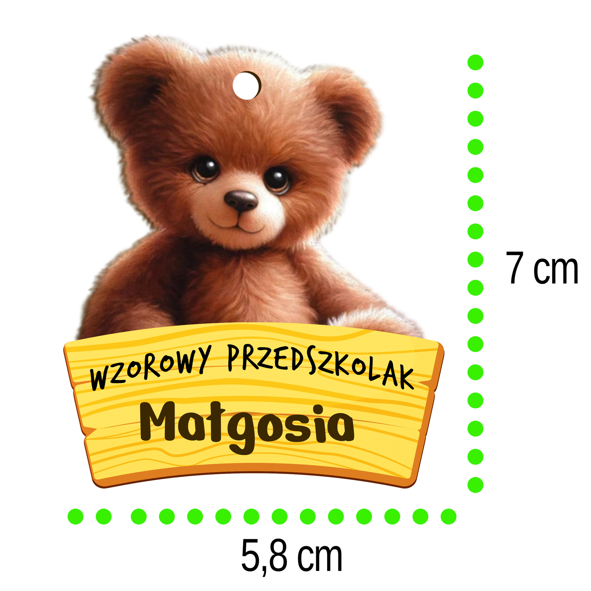 Medal miś, pasowanie, szkoła