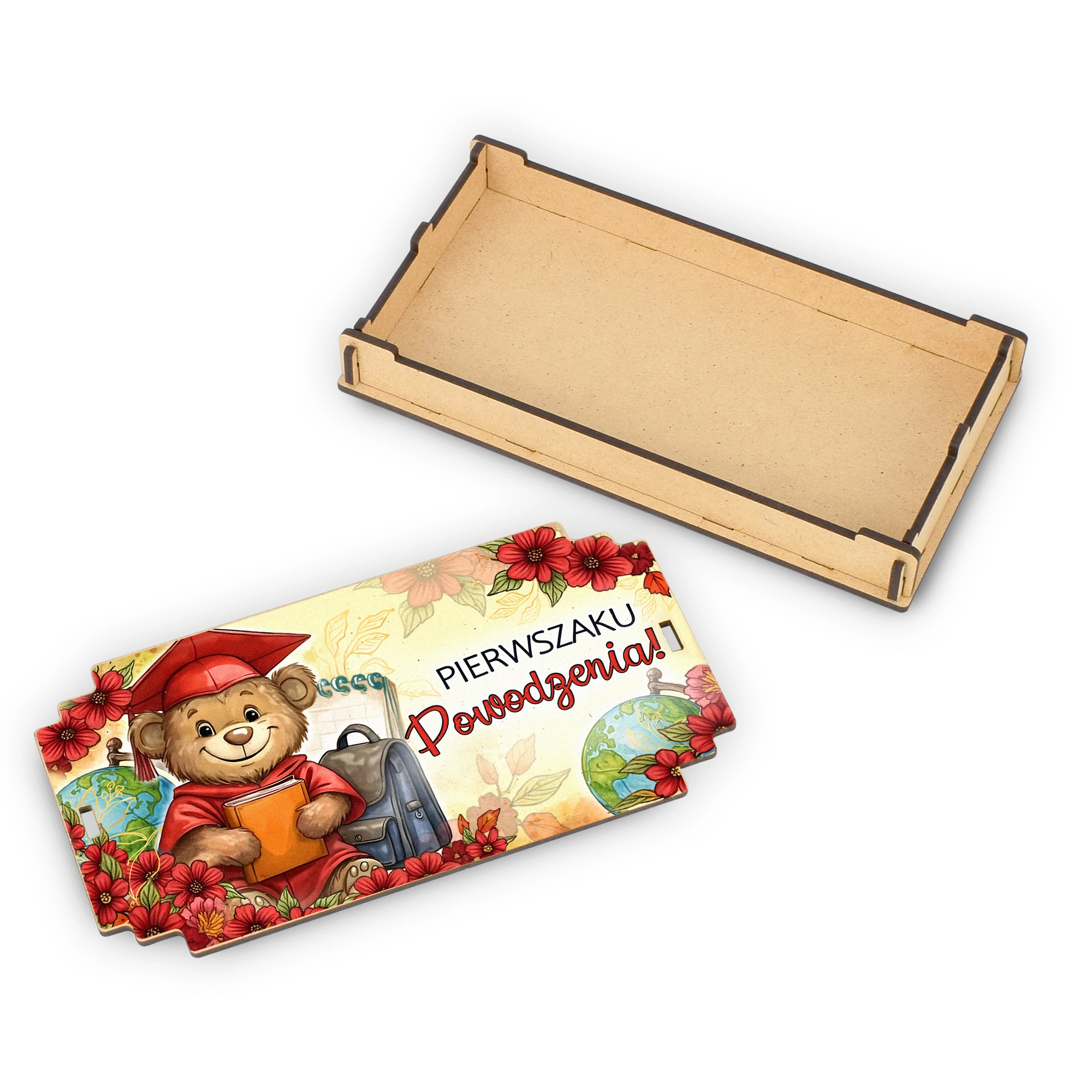 Wnętrze pudełka mieszczące tabliczkę czekolady 90–100 g