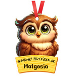 Medal Pasowanie/Dzień Przedszkolaka/Zakończenie - Imienny, Grupa Sówki