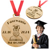 Medal na Pasowanie - Drewniany, personalizacja, wiele wzorów