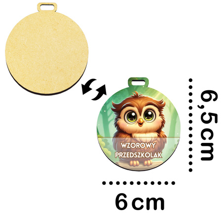Medal Pasowanie/Dzień Przedszkolaka – Grupa Sówki