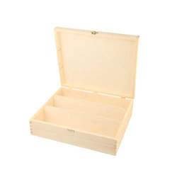 W3 pudełko drewniane na 3 wina z zatrzaskiem