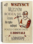 Naturalny album pionowy z personalizowaną okładką - Prezent na Barbórkę