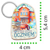 Drewniany brelok z nadrukiem – prezent dla dzieci