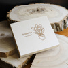Prezent na Dzień Kobiet  - Personalizowane naturalne pudełko z kartką