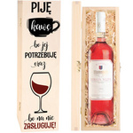 Prezent na Dzień Kobiet - Skrzynka na wino