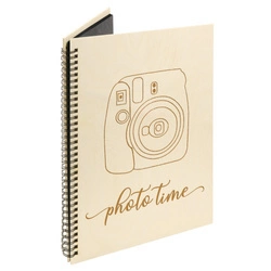 Naturalny album pionowy z personalizowaną okładką- Polaroid 