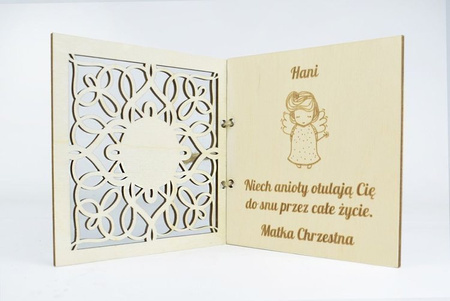 Personalizowana kartka z kopertą - Prezent na Chrzest Święty