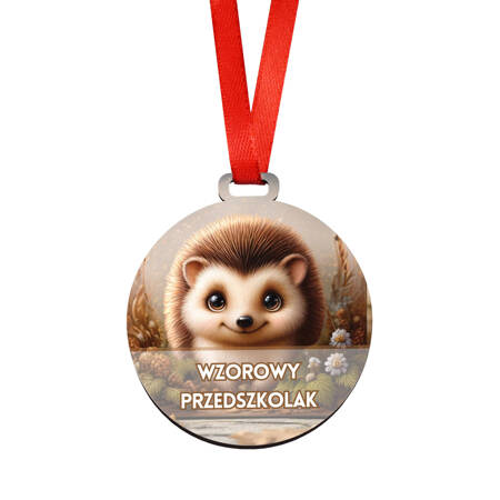 Prezent dla przedszkolaka, dzień przedszkolaka - medal grupa jezyki